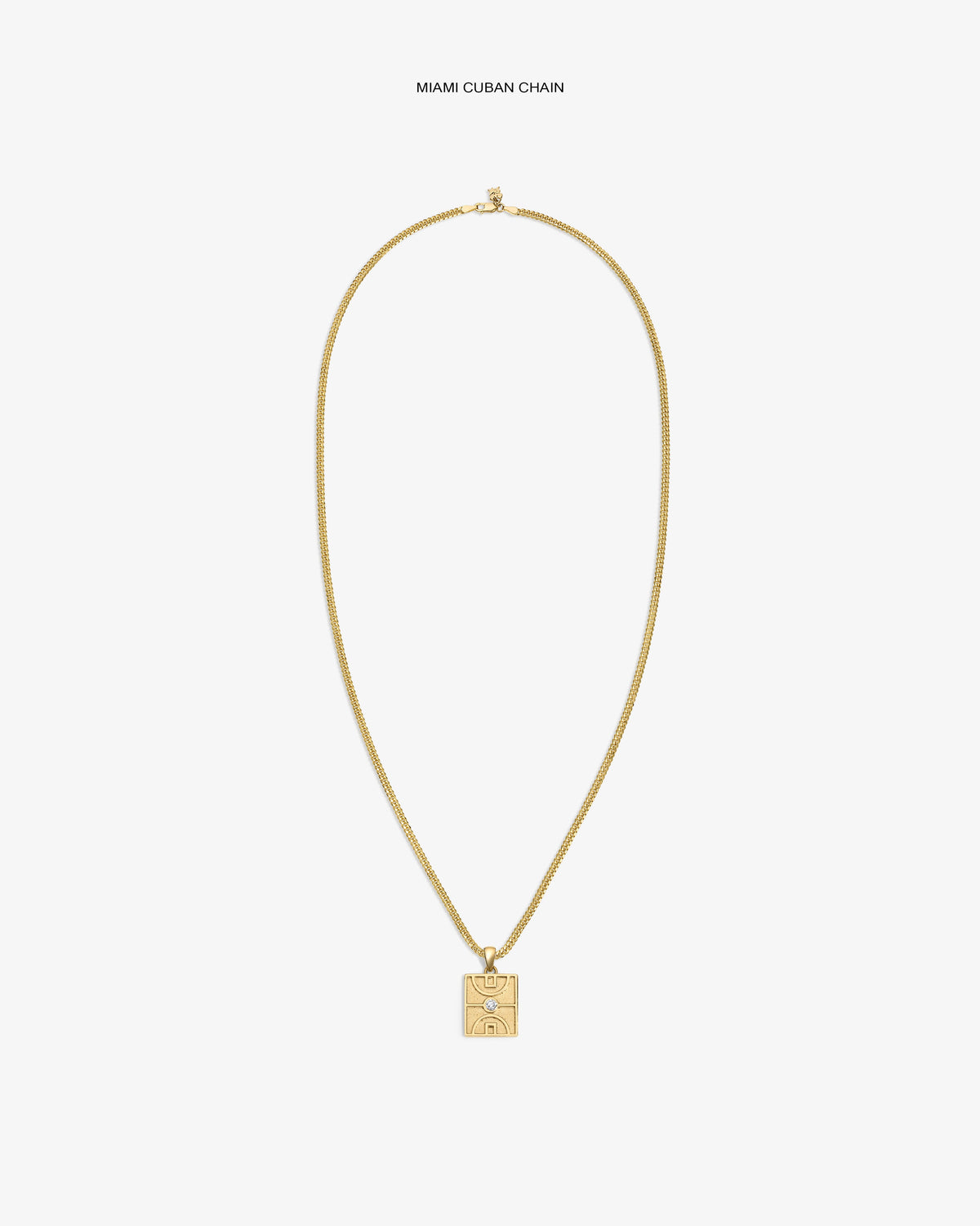 Aimé Leon Dore Everyday - 14Kt Gold Diamond Court Pendant Evening blue