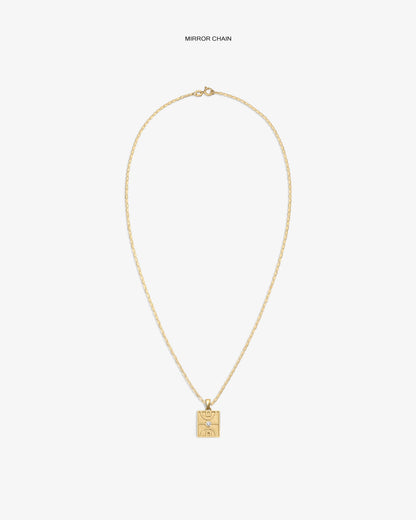 Aimé Leon Dore Everyday - 14Kt Gold Diamond Court Pendant Evening blue