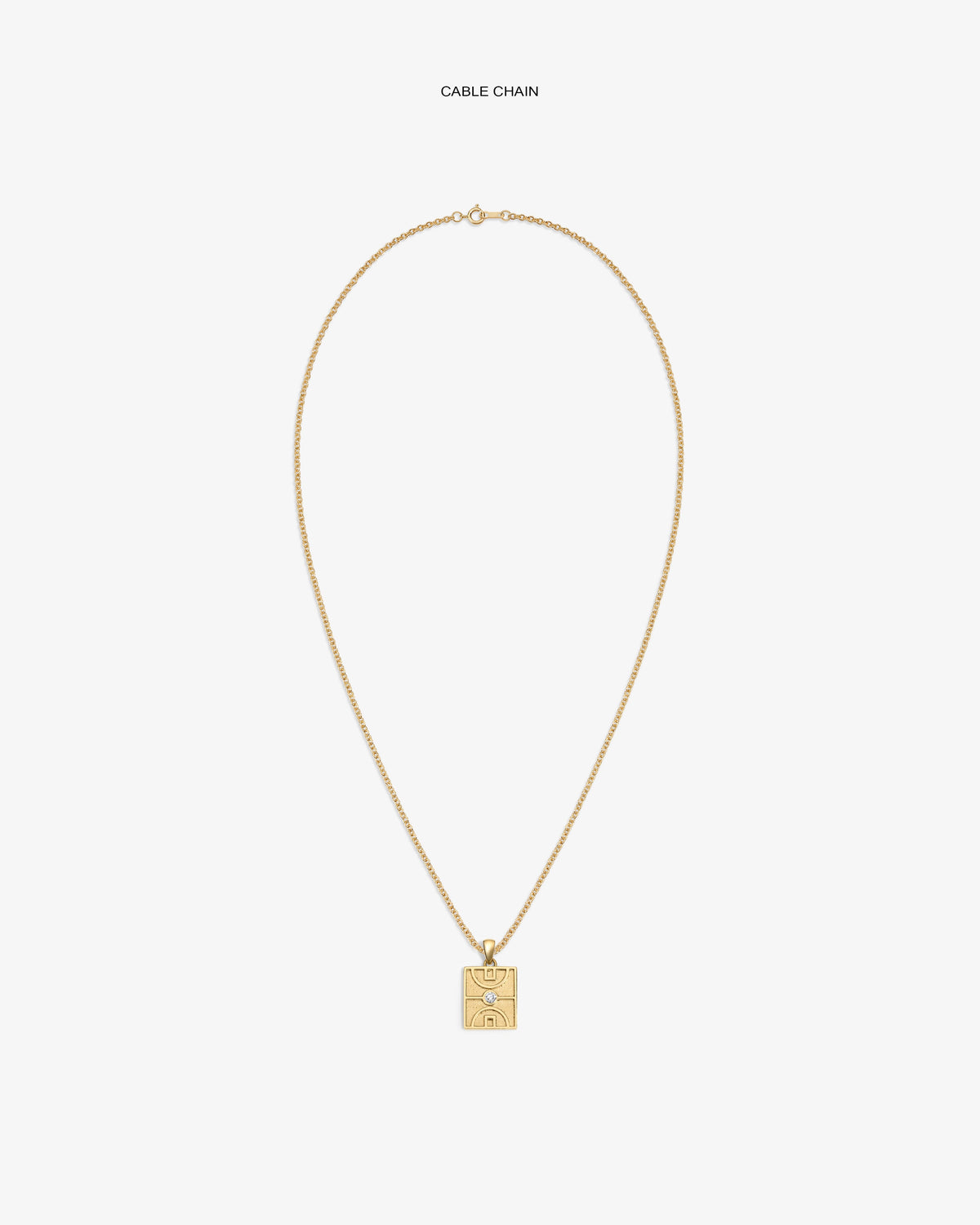 Aimé Leon Dore Everyday - 14Kt Gold Diamond Court Pendant Evening blue