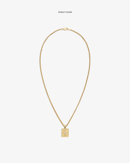 Aimé Leon Dore Everyday - 14Kt Gold Diamond Court Pendant Evening blue