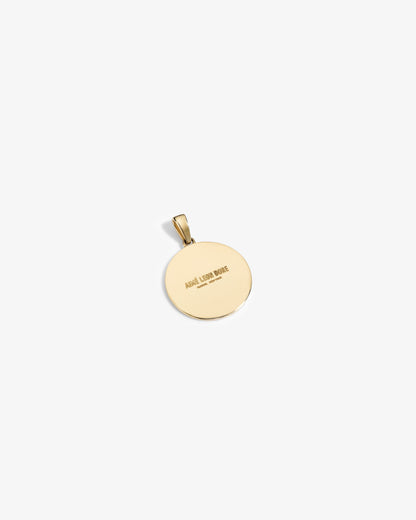 Aimé Leon Dore Discount - 14Kt Gold Saint George Coin Pendant Evening blue
