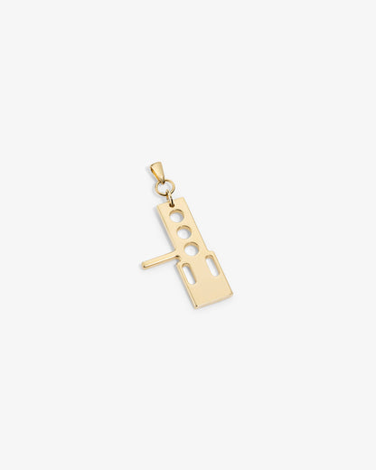 Aimé Leon Dore Deals - ALD / Technics 14Kt Gold Pendant Evening blue