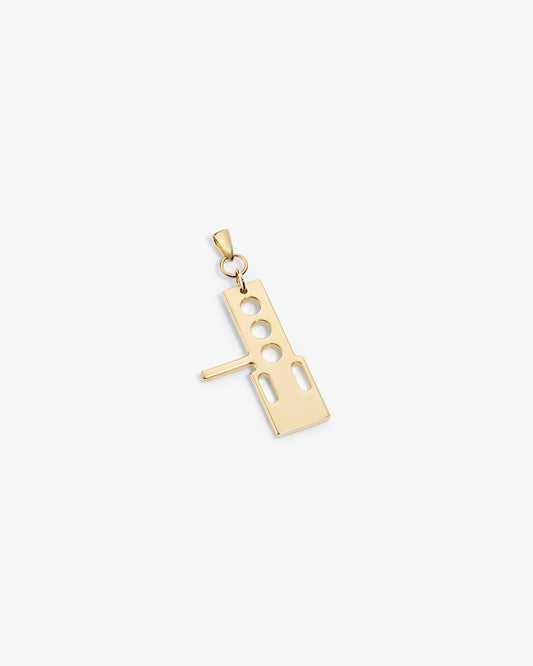 Aimé Leon Dore Deals - ALD / Technics 14Kt Gold Pendant Evening blue