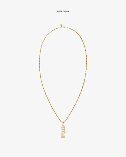 Aimé Leon Dore Deals - ALD / Technics 14Kt Gold Pendant Evening blue