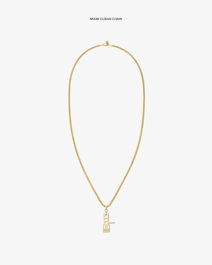 Aimé Leon Dore Deals - ALD / Technics 14Kt Gold Pendant Evening blue
