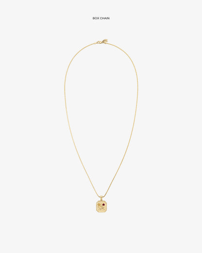 Aimé Leon Dore Smart Buy - 14Kt Gold Queens Crest Relief Pendant Evening blue