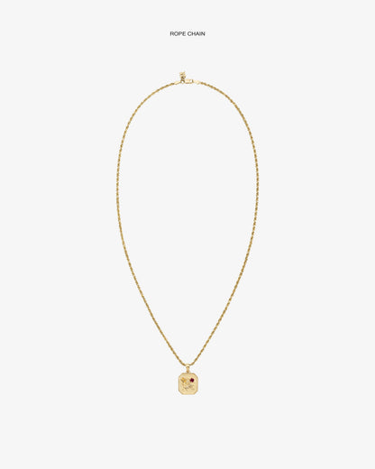 Aimé Leon Dore Smart Buy - 14Kt Gold Queens Crest Relief Pendant Evening blue