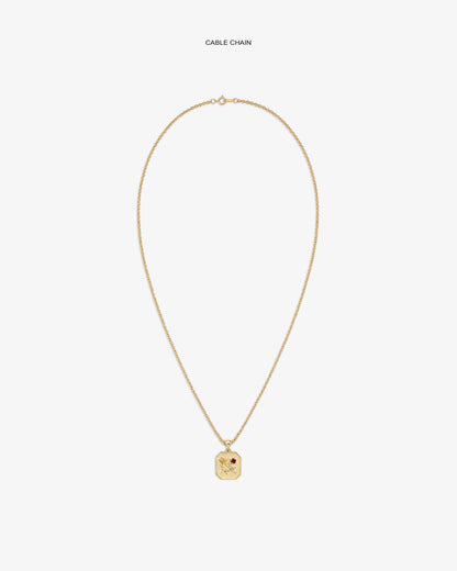 Aimé Leon Dore Smart Buy - 14Kt Gold Queens Crest Relief Pendant Evening blue