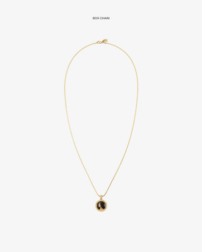 Aimé Leon Dore Exclusive - 14Kt Gold Hera Pendant Evening blue