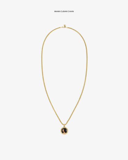 Aimé Leon Dore Exclusive - 14Kt Gold Hera Pendant Evening blue