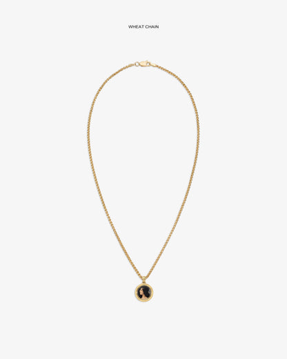 Aimé Leon Dore Exclusive - 14Kt Gold Hera Pendant Evening blue