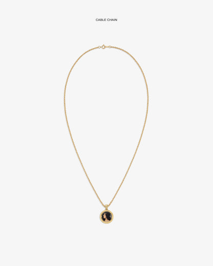 Aimé Leon Dore Exclusive - 14Kt Gold Hera Pendant Evening blue