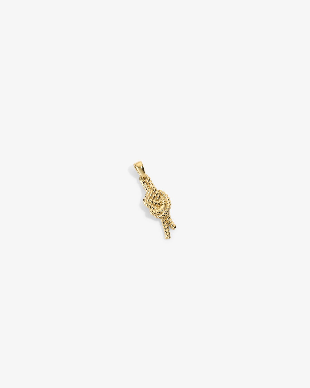 Aimé Leon Dore Latest - 14Kt Gold Nautical Knot Pendant Evening blue