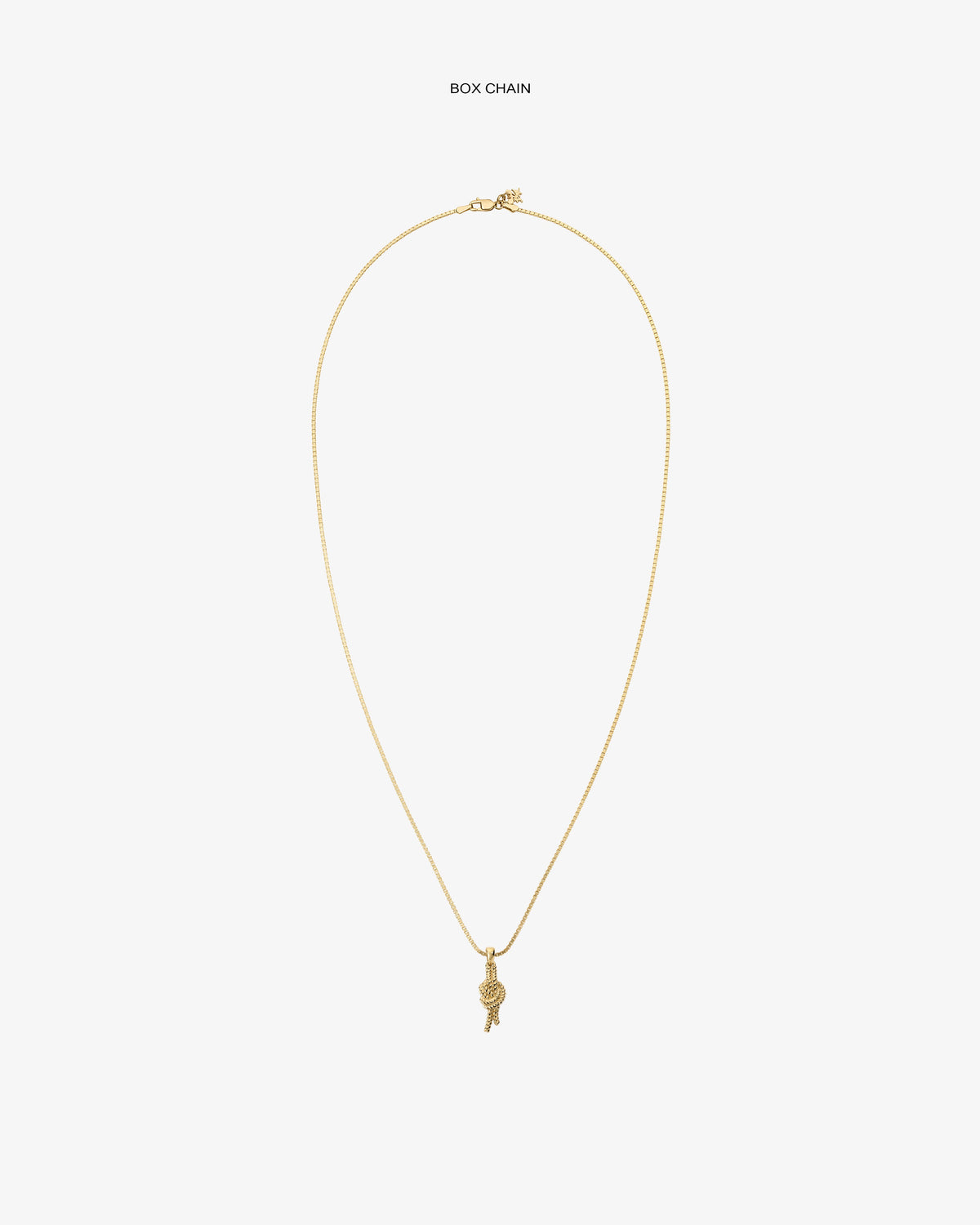 Aimé Leon Dore Latest - 14Kt Gold Nautical Knot Pendant Evening blue