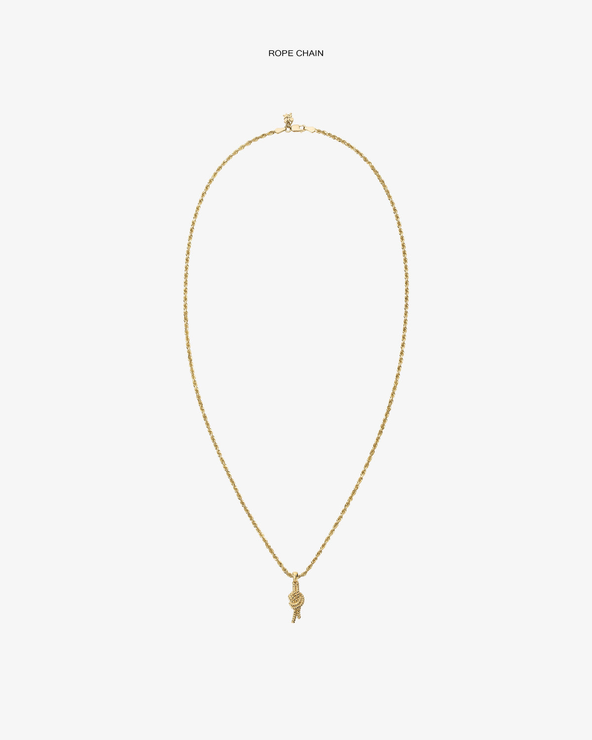 Aimé Leon Dore Latest - 14Kt Gold Nautical Knot Pendant Evening blue