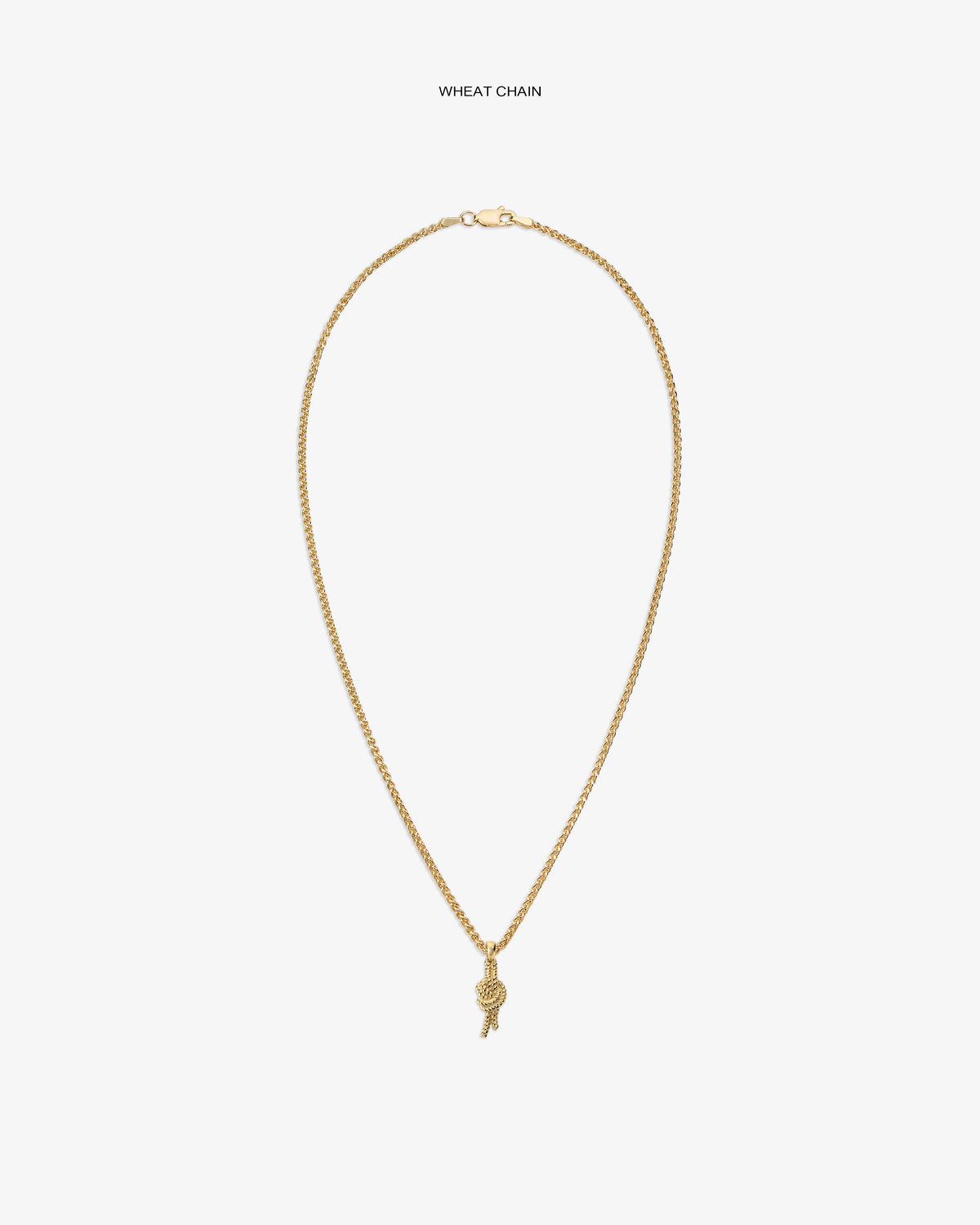 Aimé Leon Dore Latest - 14Kt Gold Nautical Knot Pendant Evening blue