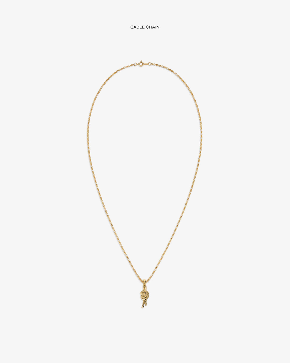 Aimé Leon Dore Latest - 14Kt Gold Nautical Knot Pendant Evening blue
