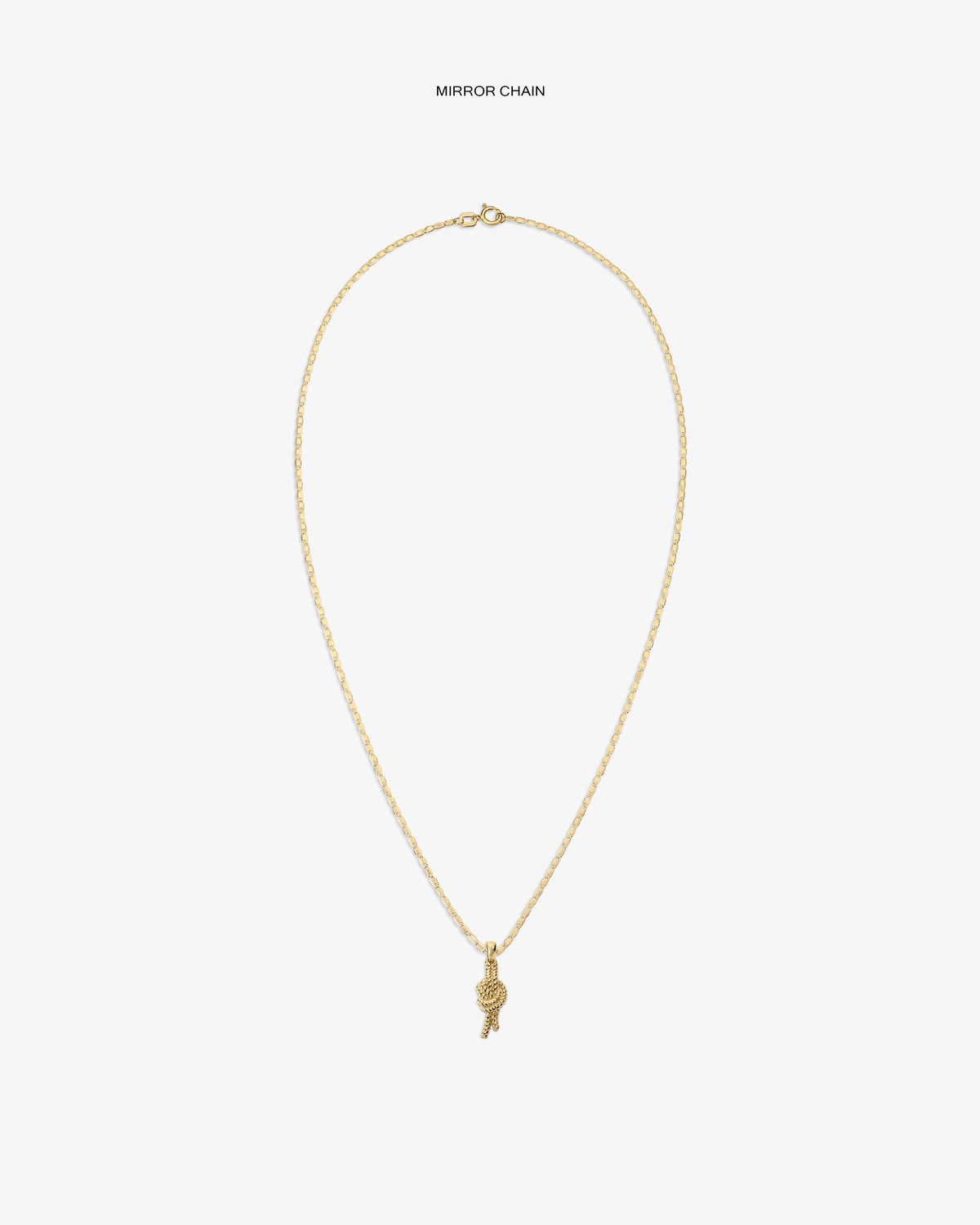 Aimé Leon Dore Latest - 14Kt Gold Nautical Knot Pendant Evening blue