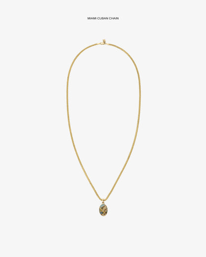 Aimé Leon Dore Premium - 14Kt Gold Molina Pendant Evening blue