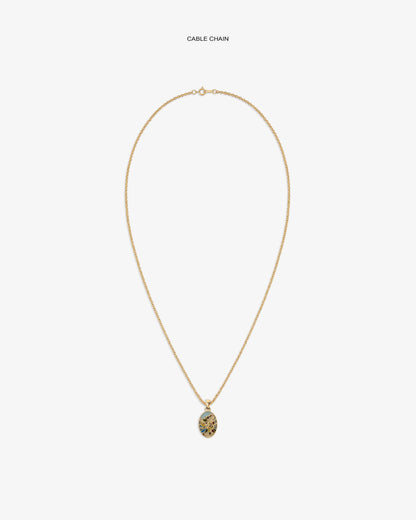 Aimé Leon Dore Premium - 14Kt Gold Molina Pendant Evening blue