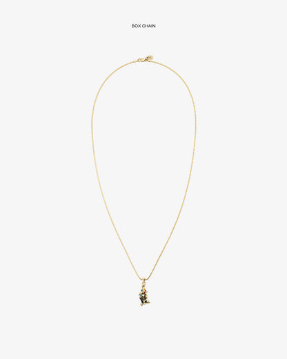 Aimé Leon Dore Premium - 14Kt Gold Musician Pendant Evening blue