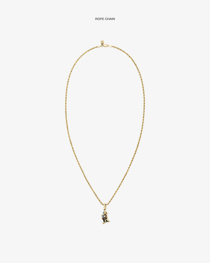 Aimé Leon Dore Premium - 14Kt Gold Musician Pendant Evening blue