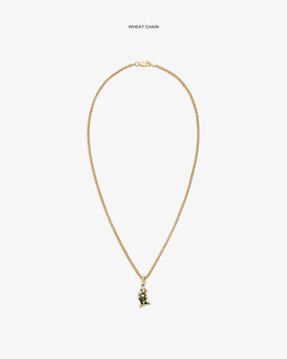 Aimé Leon Dore Premium - 14Kt Gold Musician Pendant Evening blue