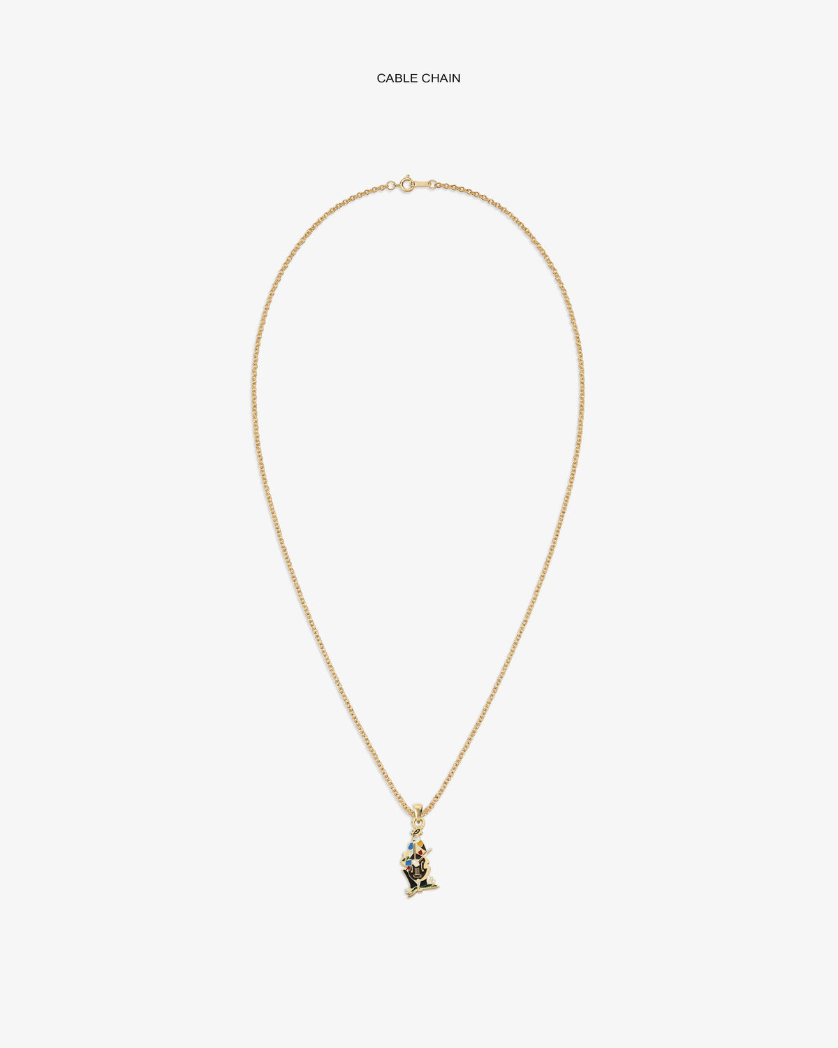 Aimé Leon Dore Premium - 14Kt Gold Musician Pendant Evening blue