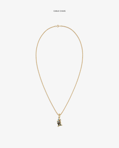 Aimé Leon Dore Premium - 14Kt Gold Musician Pendant Evening blue