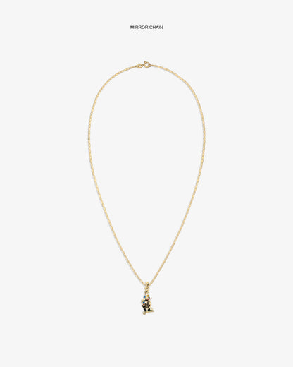 Aimé Leon Dore Premium - 14Kt Gold Musician Pendant Evening blue