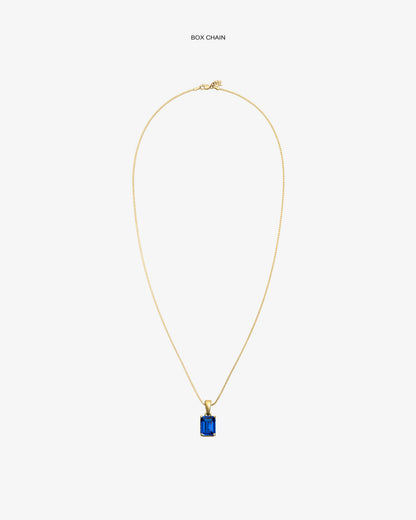 Aimé Leon Dore Special Offer - 14Kt Gold Gemstone Pendant Evening blue