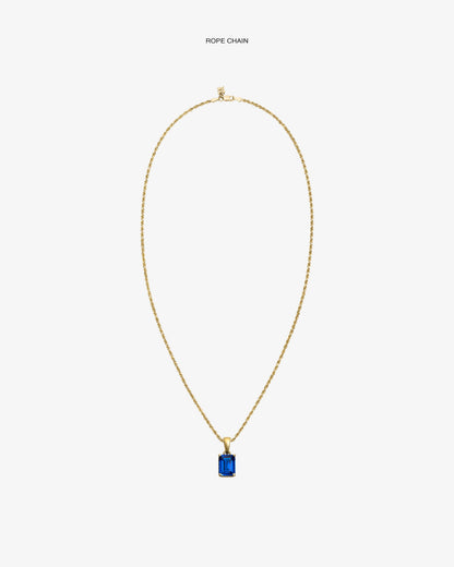 Aimé Leon Dore Special Offer - 14Kt Gold Gemstone Pendant Evening blue