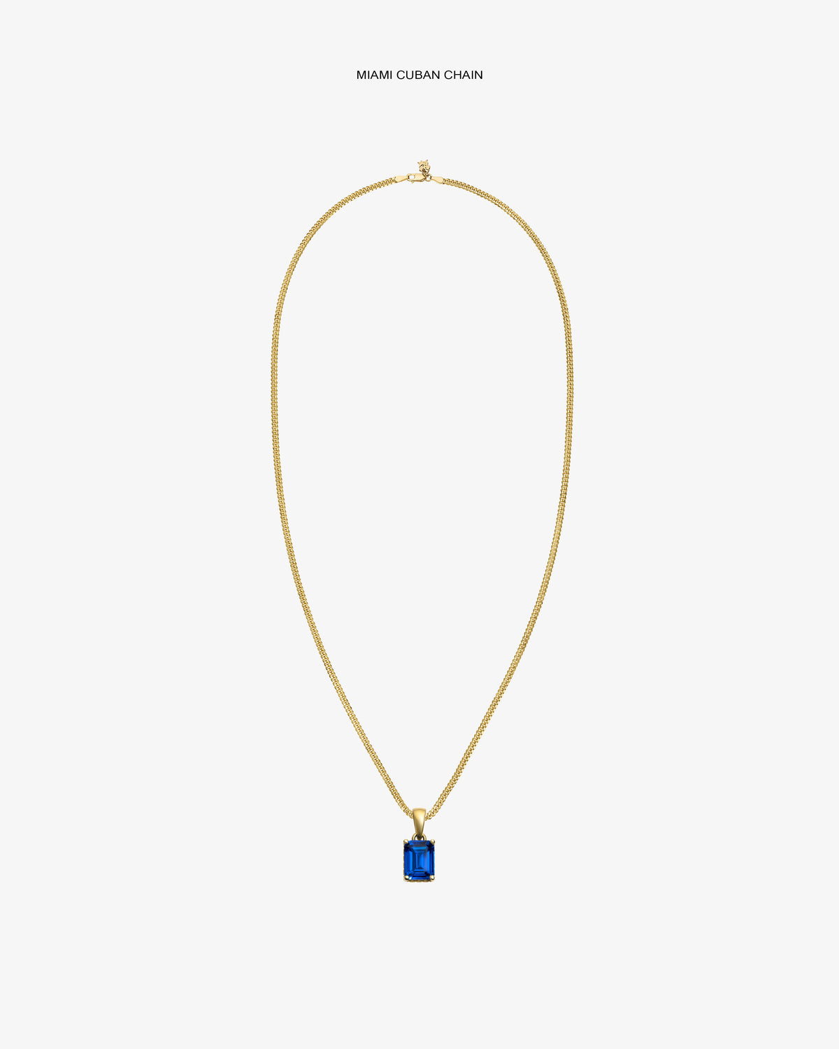 Aimé Leon Dore Special Offer - 14Kt Gold Gemstone Pendant Evening blue