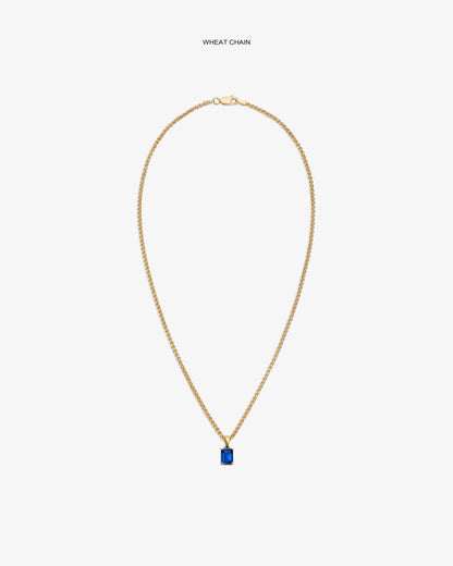 Aimé Leon Dore Special Offer - 14Kt Gold Gemstone Pendant Evening blue