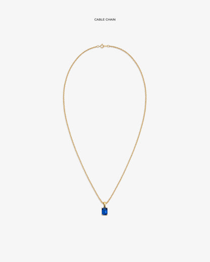 Aimé Leon Dore Special Offer - 14Kt Gold Gemstone Pendant Evening blue