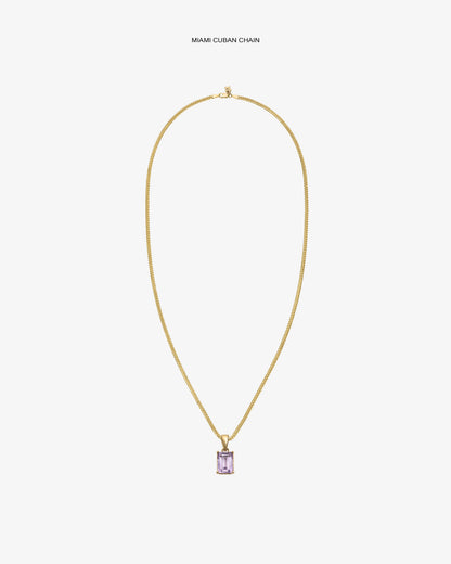 Aimé Leon Dore Everyday - 14Kt Gold Gemstone Pendant Evening blue