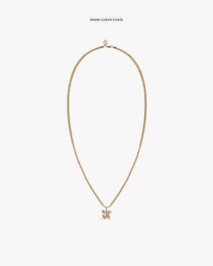 Aimé Leon Dore Trending - 14Kt Gold Pendant Evening blue