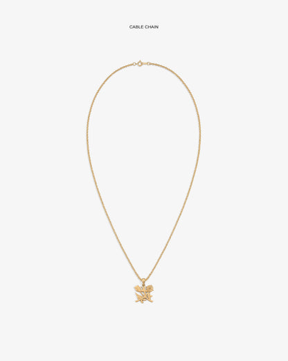 Aimé Leon Dore Trending - 14Kt Gold Pendant Evening blue