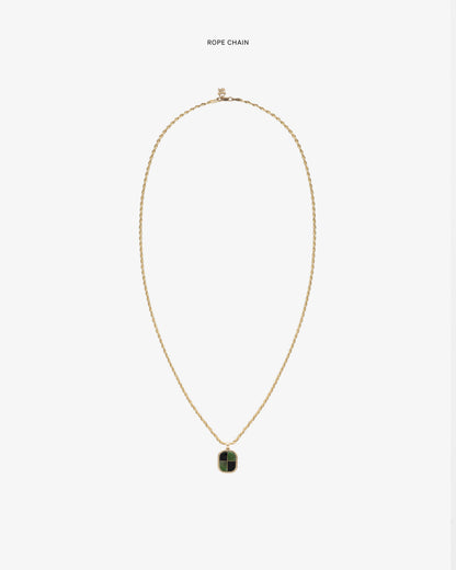 Aimé Leon Dore Great Value - 14Kt Gold Mosaic Pendant Evening blue