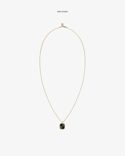 Aimé Leon Dore Great Value - 14Kt Gold Mosaic Pendant Evening blue