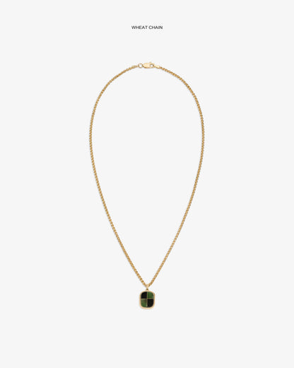 Aimé Leon Dore Great Value - 14Kt Gold Mosaic Pendant Evening blue