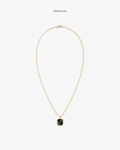 Aimé Leon Dore Great Value - 14Kt Gold Mosaic Pendant Evening blue