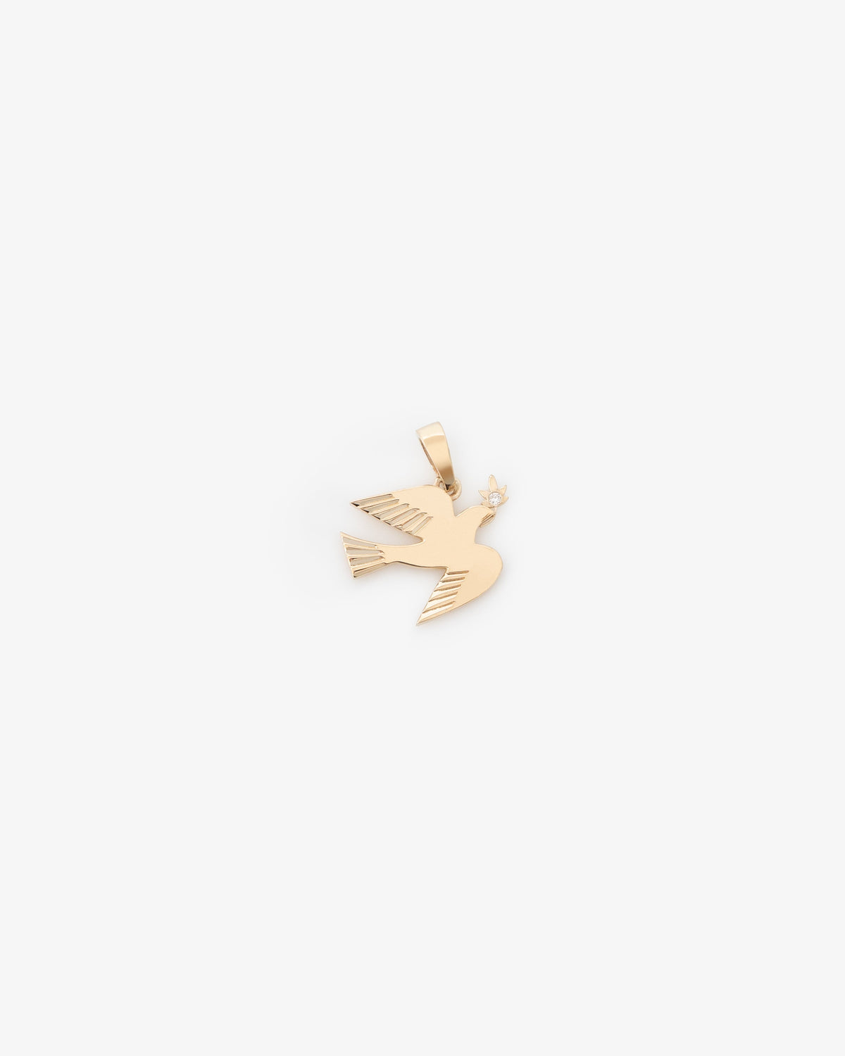 Aimé Leon Dore New - 14Kt Gold Dove Pendant Evening blue