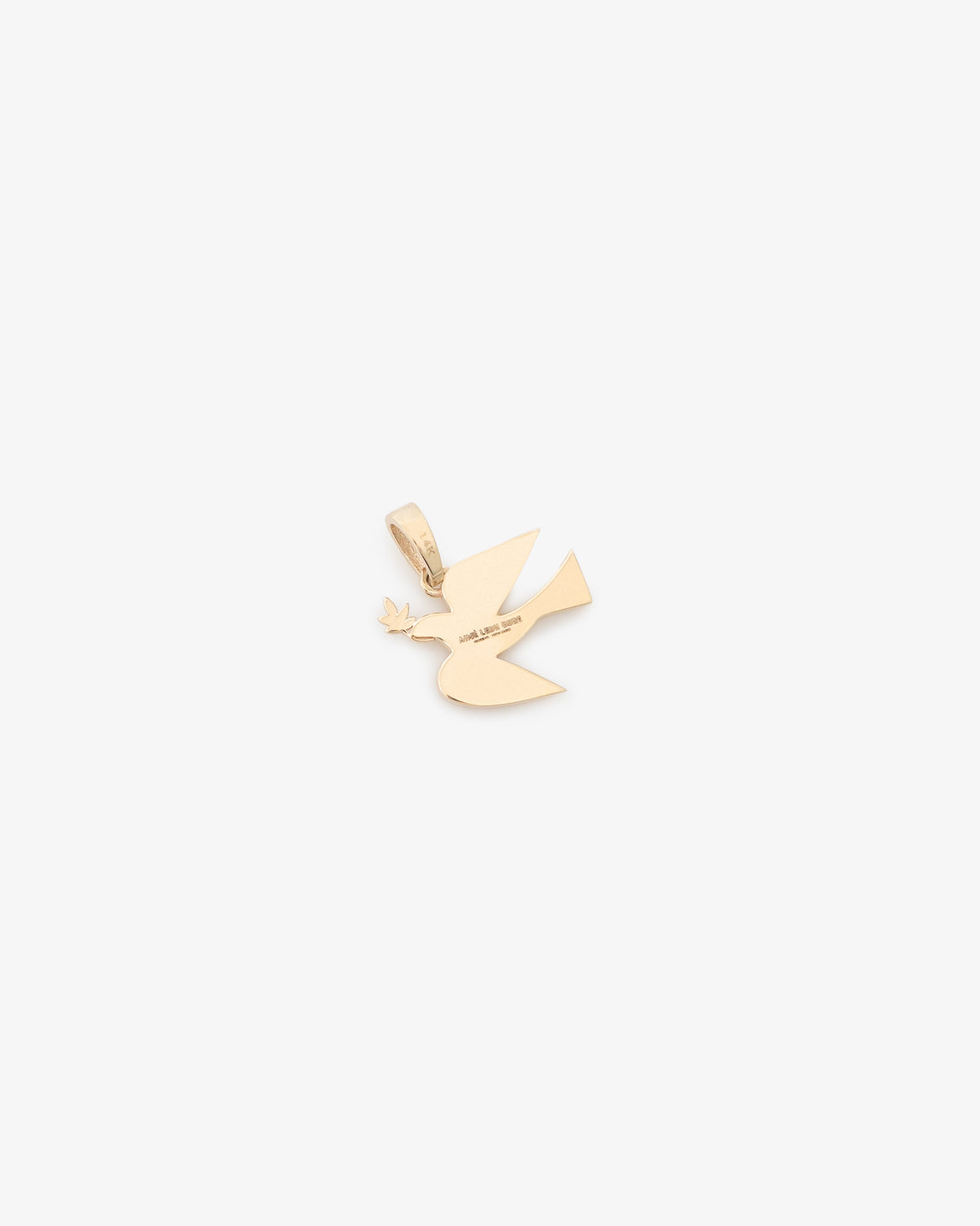 Aimé Leon Dore New - 14Kt Gold Dove Pendant Evening blue