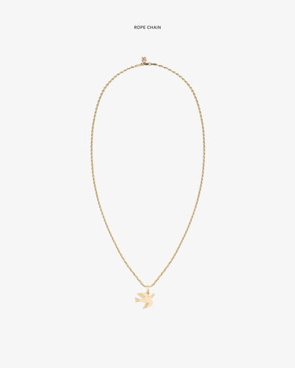Aimé Leon Dore New - 14Kt Gold Dove Pendant Evening blue