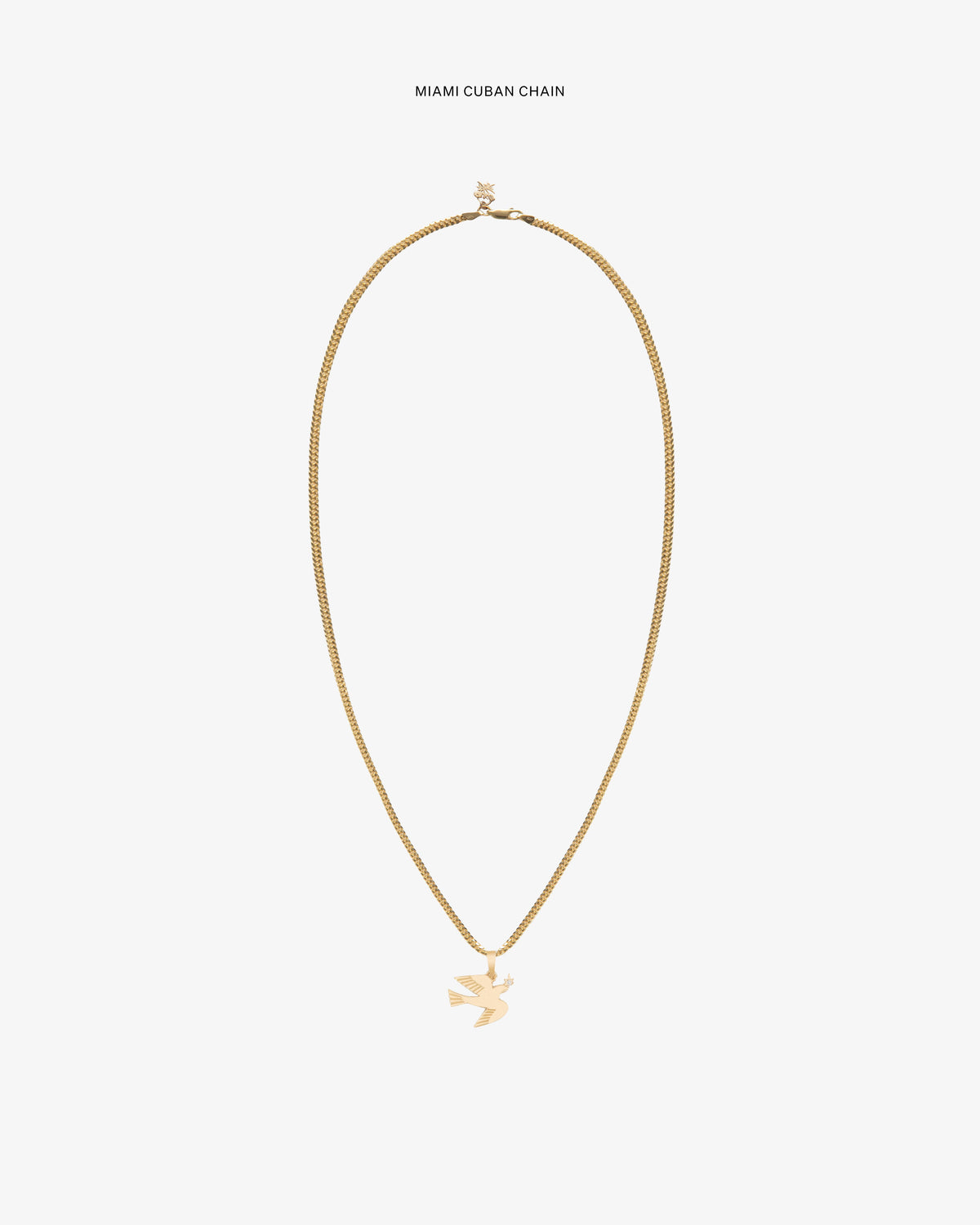 Aimé Leon Dore New - 14Kt Gold Dove Pendant Evening blue
