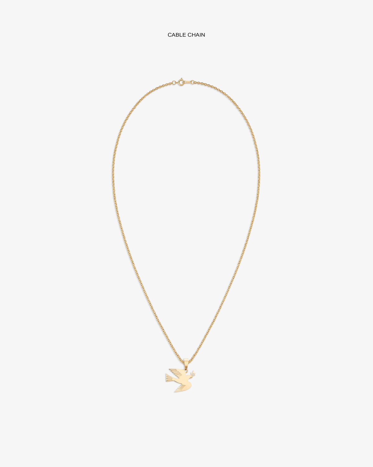 Aimé Leon Dore New - 14Kt Gold Dove Pendant Evening blue