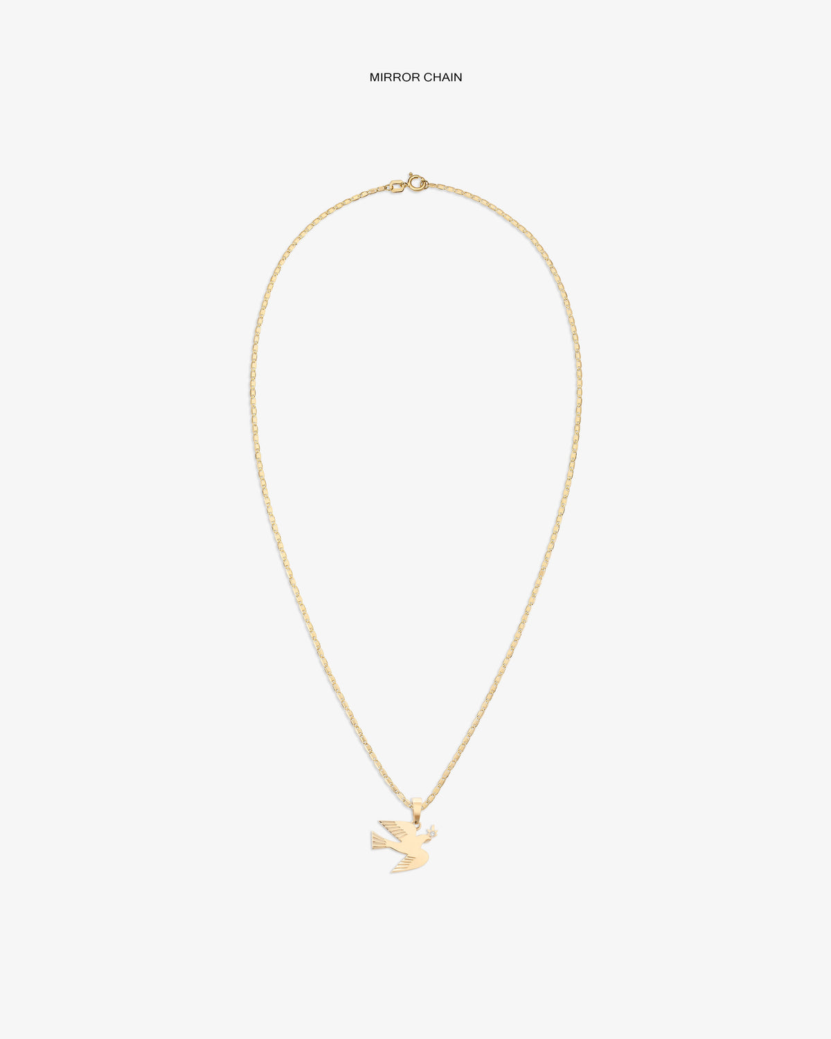 Aimé Leon Dore New - 14Kt Gold Dove Pendant Evening blue