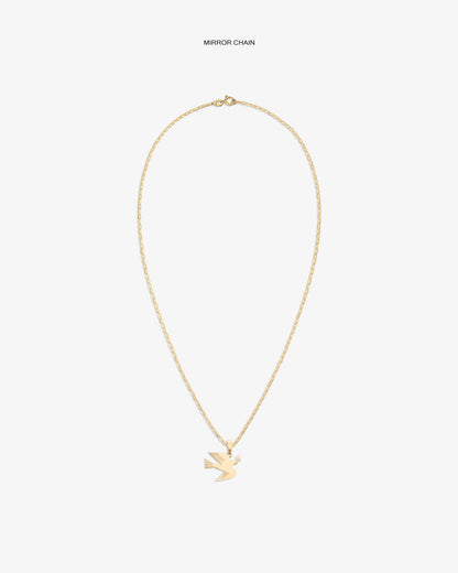 Aimé Leon Dore New - 14Kt Gold Dove Pendant Evening blue