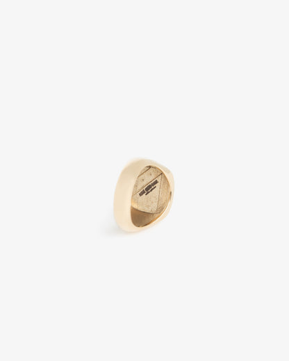 Aimé Leon Dore Special Offer - 14Kt Gold Diamond Signet Ring Evening blue